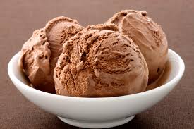 Helado de chocolate